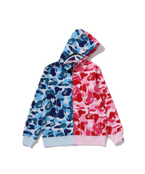 レアA BATHING APE キッズ スーツ130 A BATHING APE パーカー ABC CAMO MULTI SHARK ZIP HOODIE キッズ 子供