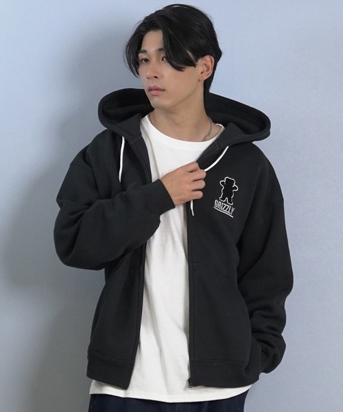 GRIZZLY（グリズリー） パーカー フルジップパーカー バックプリント