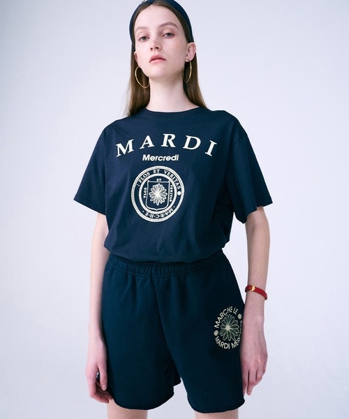 「Mardi Mercredi」 半袖Tシャツ FREE ネイビー レディース_画像4
