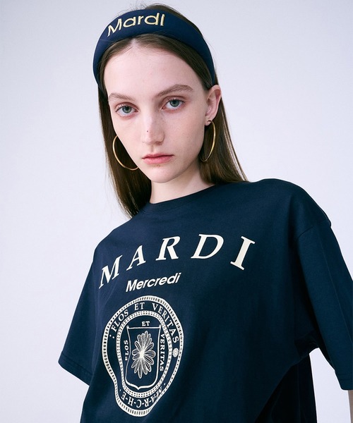 「Mardi Mercredi」 半袖Tシャツ FREE ネイビー レディース_画像6