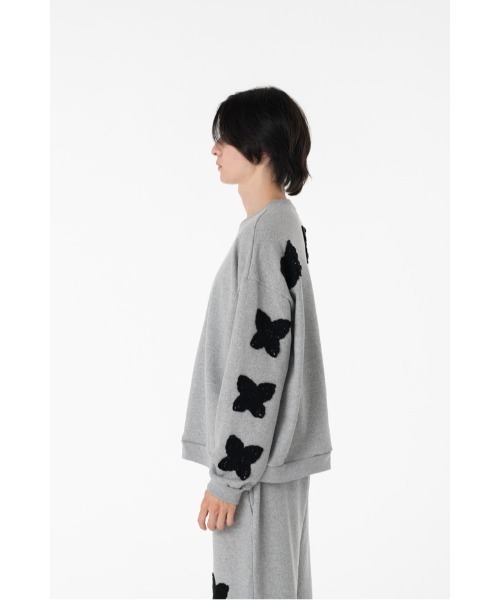 トップス DKNY jeans butterfly print studs sweat DISCOVERED（ディスカバード） トレーナー スウェット BUTTERFLY