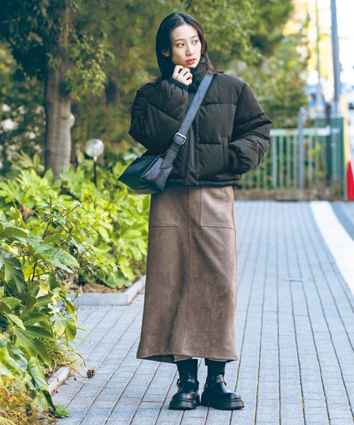 LAKOLE（ラコレ） ロング スカート 「着丈が選べる」スエードポンチ