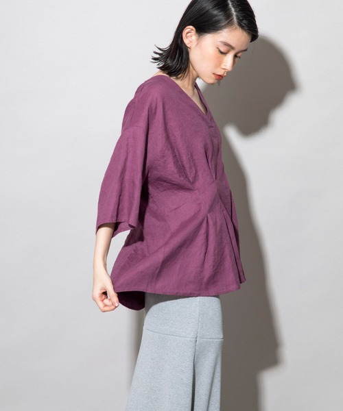 「Munich」 半袖ブラウス FREE ナチュラル レディース_画像6