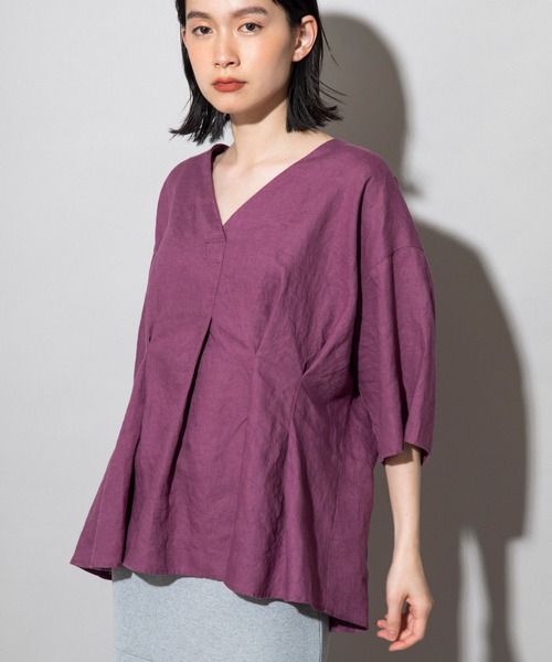 「Munich」 半袖ブラウス FREE ナチュラル レディース_画像9