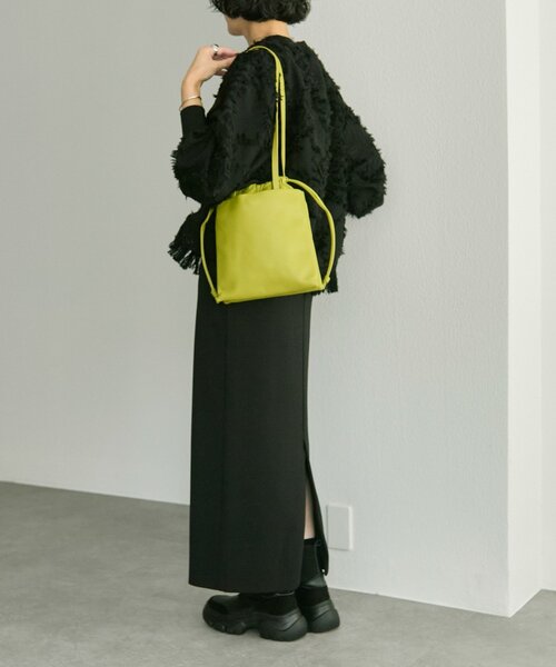 ear PAPILLONNER（イア パピヨネ） トートバッグ 「本革」シンプル巾着