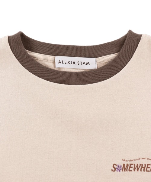 「ALEXIA STAM」 半袖Tシャツ M アイボリー レディース_画像4