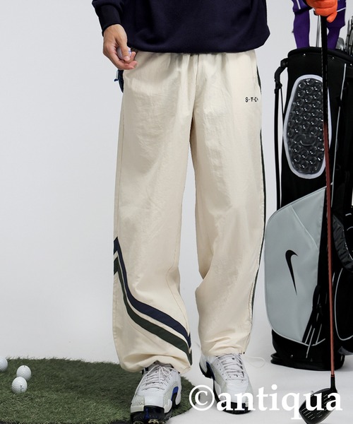 antiqua（アンティカ） パンツ 「STCH」ワイドパンツ レディース