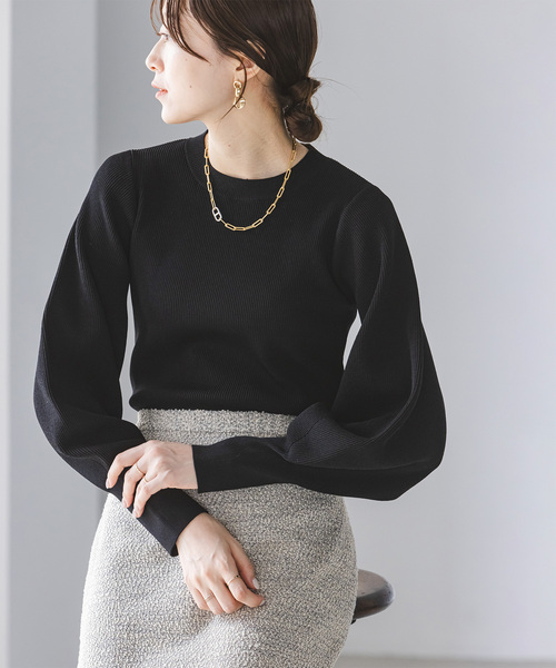 NOBLE（ノーブル） 長袖ニット FREE ブラック レディース : ZOZOTOWN