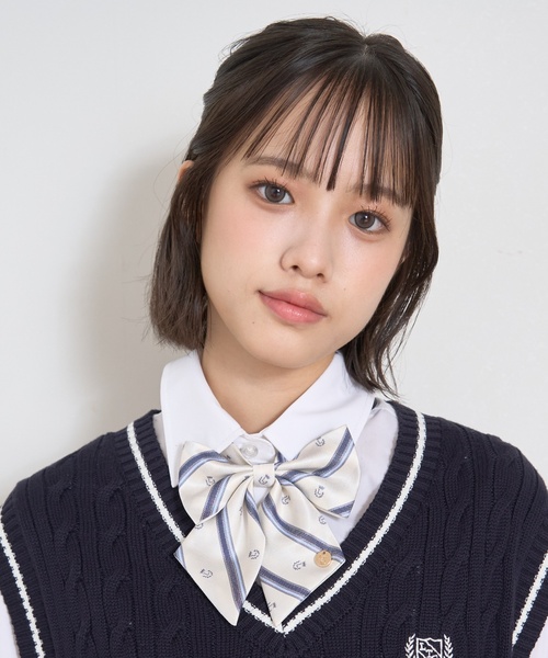 「卒服・セレモニー」レジメンタル柄リボンタイ | LOVETOXIC