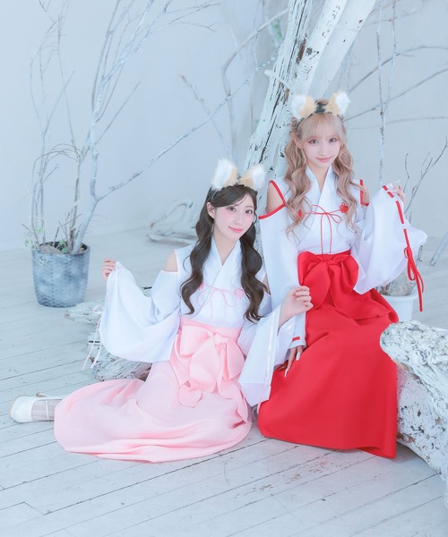 [コスプレ] 和装袖ありロング丈袴体型カバー犬メイドアニマル [4点セット] ティカ Tika ハロウィン コスプレ 和装袖ありロング丈袴体型カバー犬