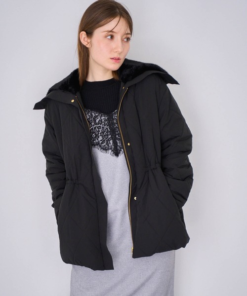 NOELA（ノエラ） コート アウター ファー襟付き中綿コート レディース