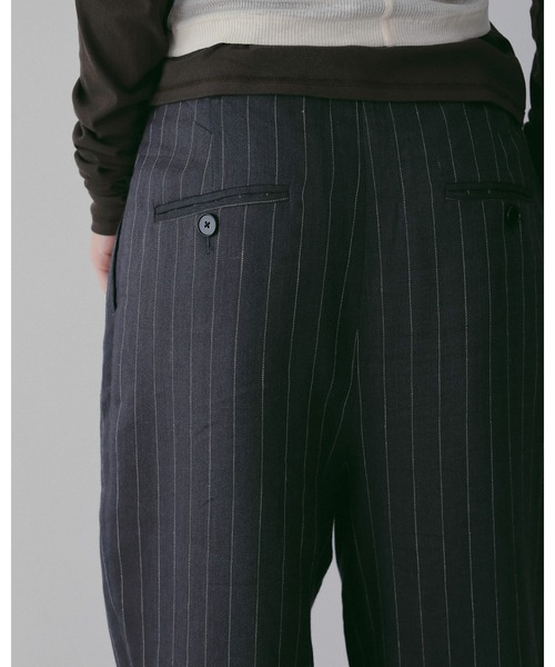 anuke（アンヌーク） パンツ Linen Tuck Pants レディース : ZOZOTOWN