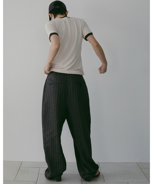 anuke（アンヌーク） パンツ Linen Tuck Pants レディース : ZOZOTOWN