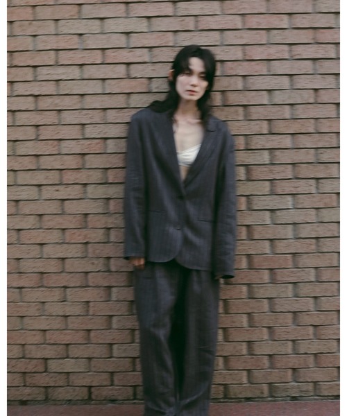 anuke（アンヌーク） パンツ Linen Tuck Pants レディース : ZOZOTOWN