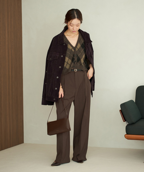 plage（プラージュ） カーディガン Argyle mini カーディガン