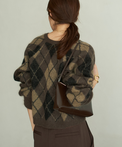 plage（プラージュ） カーディガン Argyle mini カーディガン