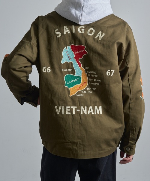 HOUSTON vietnam jacket ベトジャン sizeXL 楽天市場】HOUSTON ヒューストン ベトジャン VIETNAM JACKET (MAP