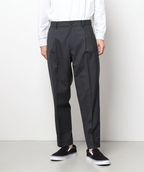 「BEAMS PLUS」 スラックス SMALL グレー メンズ_画像2