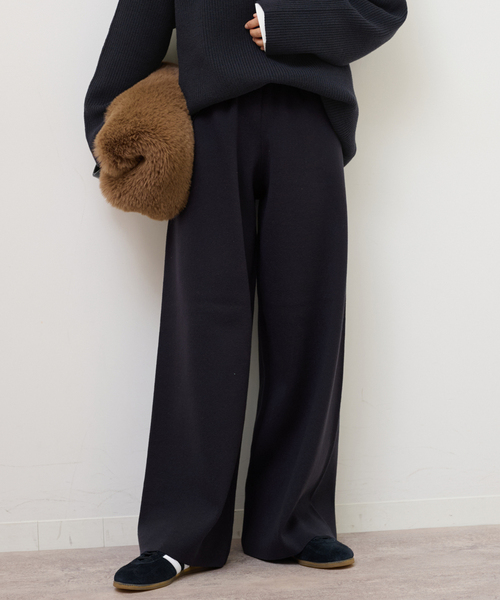 JOURNAL STANDARD relume セミワイドニットパンツ新品未使用 JOURNAL STANDARD relume（ジャーナルスタンダード レリューム
