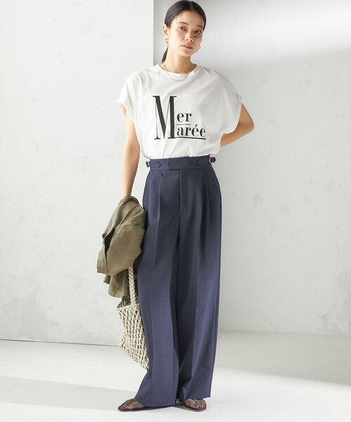 「SHIPS」 半袖Tシャツ ONE SIZE アイボリー レディース_画像7