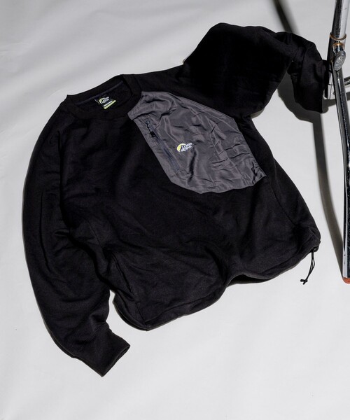 「Lowe alpine」 スウェットカットソー MEDIUM ネイビー メンズ_画像9