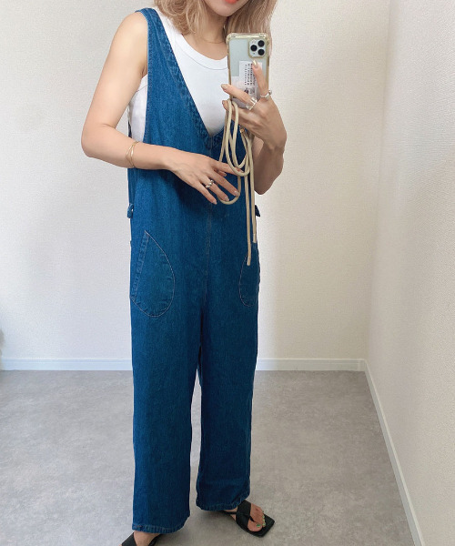 I-SOOK（アイスー） 「ISOOK」 オーバーオール FREE ネイビー