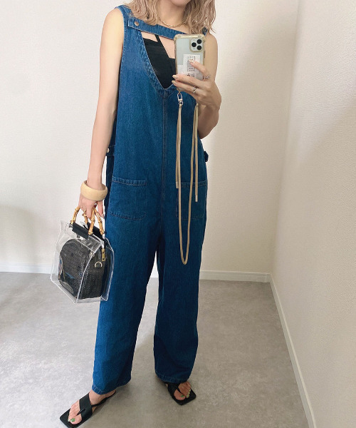 iver & isla オーバオール I-SOOK（アイスー） 「ISOOK」 オーバーオール FREE ネイビー