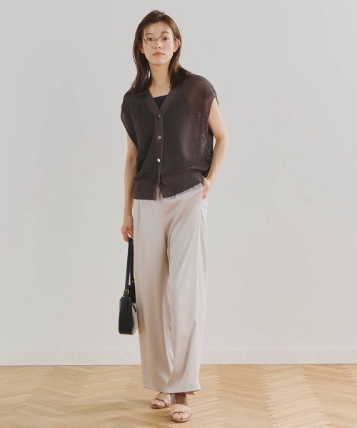 「Droite lautreamont」 ニットベスト 2 グレー レディース_画像5