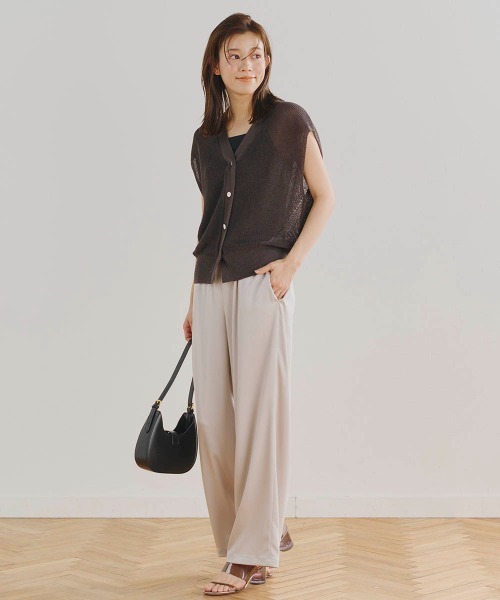 「Droite lautreamont」 ニットベスト 2 グレー レディース_画像6