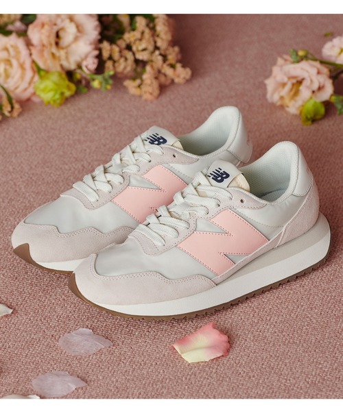 「New Balance」 ローカットスニーカー 23.0cm ピンク レディース_画像4
