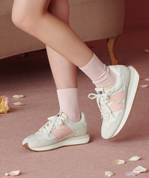 「New Balance」 ローカットスニーカー 23.0cm ピンク レディース_画像5