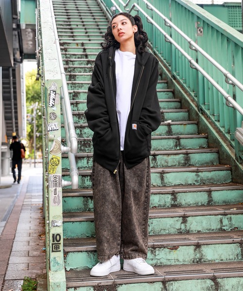 Carhartt（カーハート） ジップアップパーカー M ヘザーグレー メンズ