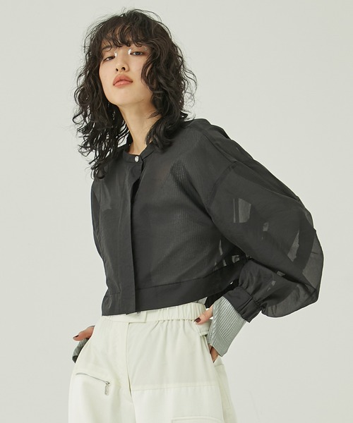 「PUBLIC TOKYO」 ブルゾン FREE ホワイト レディース_画像2