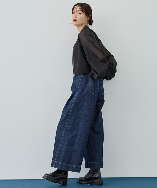 「PUBLIC TOKYO」 ブルゾン FREE ホワイト レディース_画像5