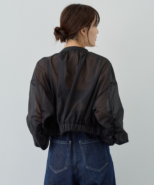 「PUBLIC TOKYO」 ブルゾン FREE ホワイト レディース_画像7