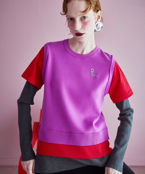 ニット セーター MULTICOLOR LAYERED KT TOP レディースの画像