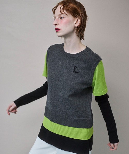 ニット セーター MULTICOLOR LAYERED KT TOP レディースの画像