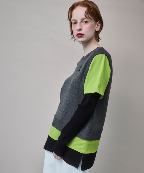 ニット セーター MULTICOLOR LAYERED KT TOP レディースの画像