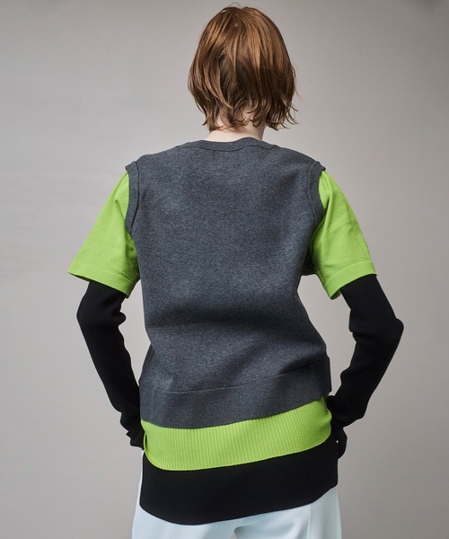 ニット セーター MULTICOLOR LAYERED KT TOP レディースの画像