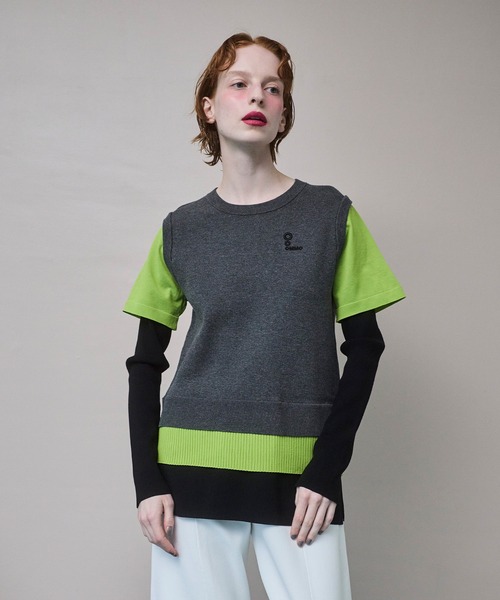 ニット セーター MULTICOLOR LAYERED KT TOP レディースの画像
