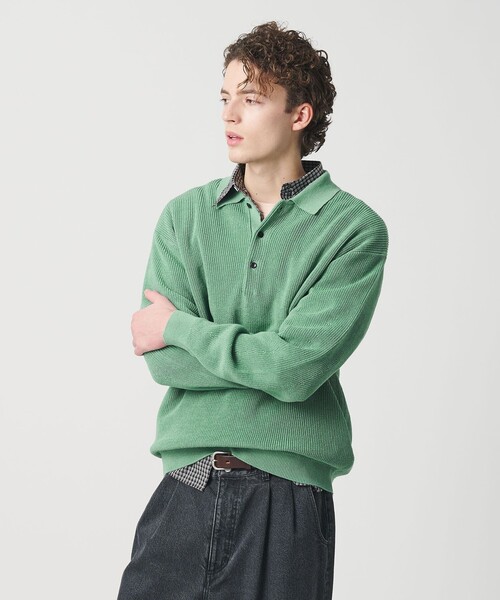 ビューティーアンドアース　ニットSサイズ BEAUTY＆YOUTH UNITED ARROWS セーター ニット ギマ コットン アゼ 3