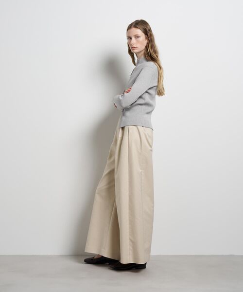 LANVIN en Bleu ニット セーター ラメジップアップリブニット