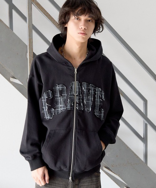 Paleduskパッチワークフーディ ジップパーカー　サイズ2 Paleduskパッチワークフーディ ジップパーカー Paleduskパッチワーク