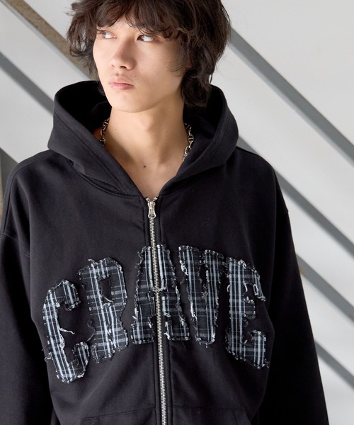 PBLIM パーカー 「UNISEX」パッチワークロゴパーカー レディース