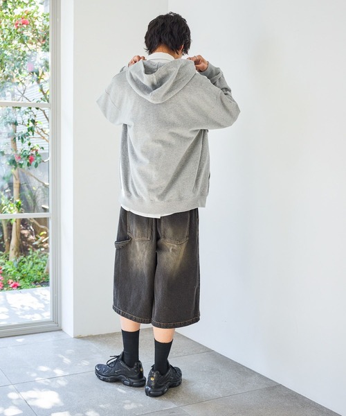 PBLIM パーカー 「UNISEX」パッチワークロゴパーカー レディース