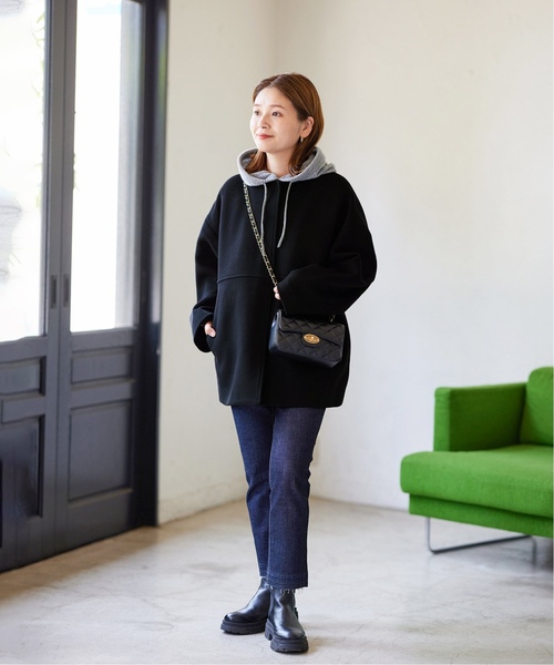 JOURNAL STANDARD ノーカラーショートコート38 JOURNAL STANDARD（ジャーナルスタンダード） ノーカラーコート 38