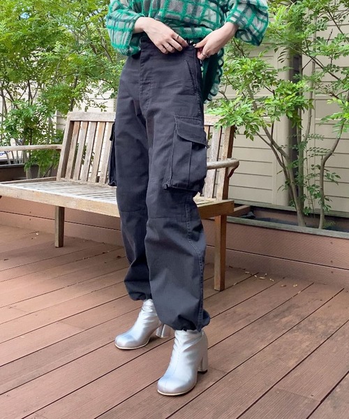 「KBF」 カーゴパンツ 36 カーキ レディース_画像2
