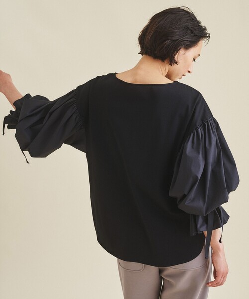 「GRACE CONTINENTAL」 長袖カットソー 36 ブラック レディース_画像4