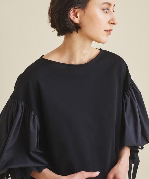 「GRACE CONTINENTAL」 長袖カットソー 36 ブラック レディース_画像7