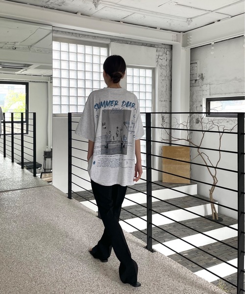 「Didot.showroom」 半袖Tシャツ FREE ヘザーグレー レディース_画像2